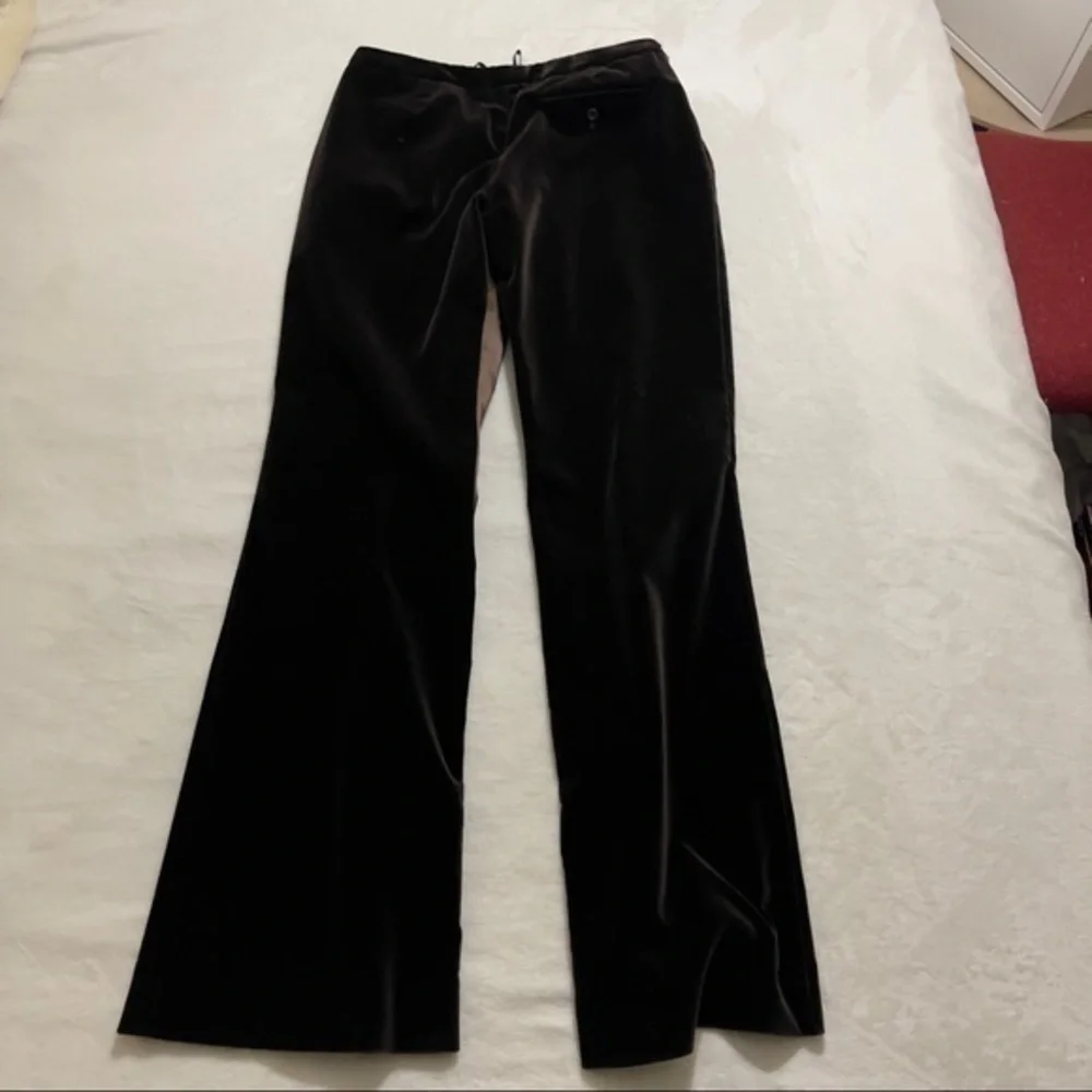 Neil Barrett Womens Dark Brown Velvet Pants Size 44 Italy